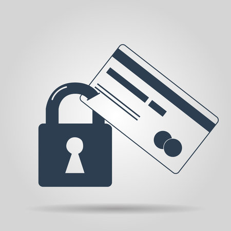 Credit Card Security icon . のイラスト素材