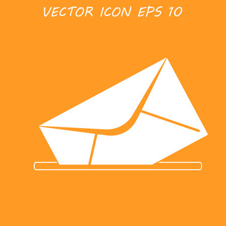 envelope mail symbol. Flat design style. のイラスト素材