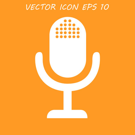 microphone web icoのイラスト素材