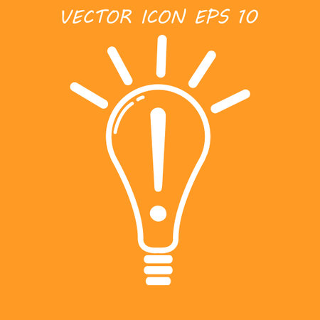 Creative Idea in Bulb Shapeのイラスト素材