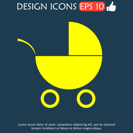 Pram icon. のイラスト素材