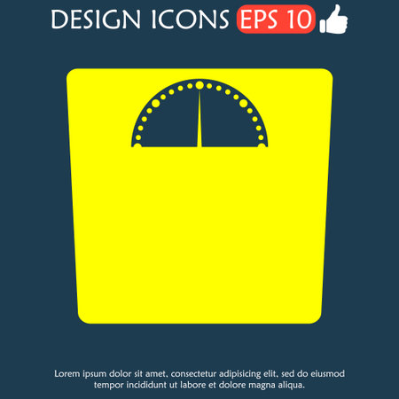 weighting icon. Vector illustration EPS 10 flatのイラスト素材