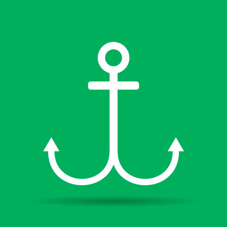 Anchor symbol. Vector EPS 10. Flat design styleのイラスト素材