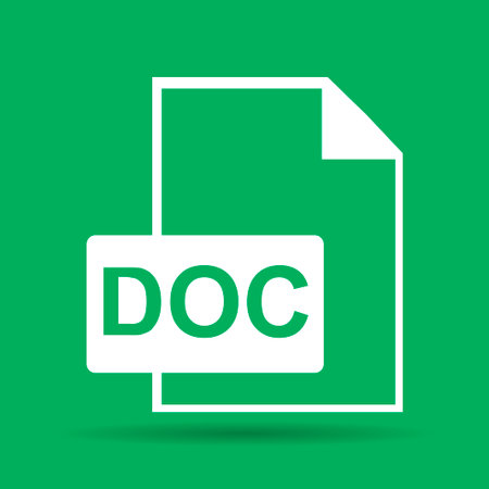 File document icon. Download doc button. Vectorのイラスト素材