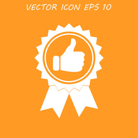 Vector medallion icon. Flat vector illustrator Eps  10のイラスト素材