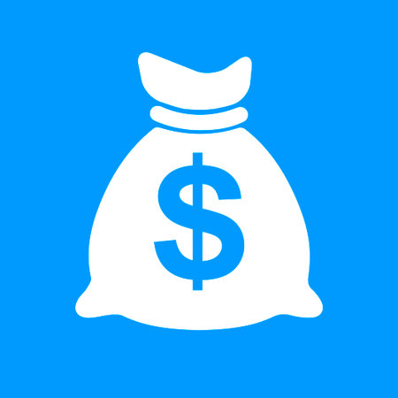 Money bag icon. Vector illustration EPS 10のイラスト素材