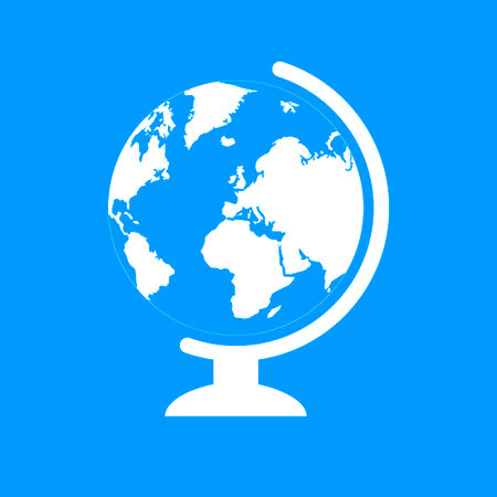 geography school earth globe web icon. vector illustrationのイラスト素材