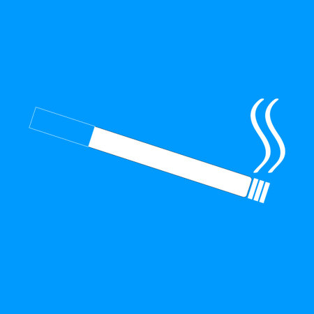 Cigarette icon. Flat design style. EPS 10のイラスト素材