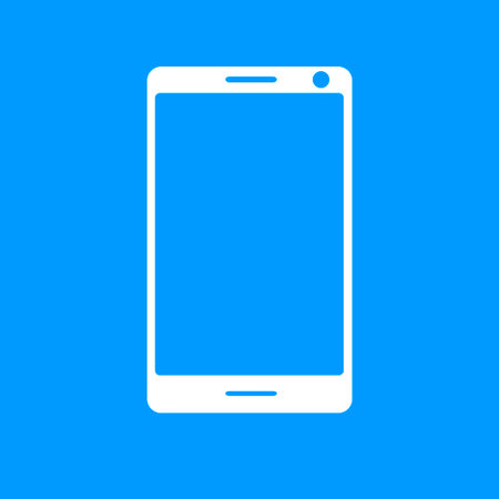 smartphone icon, vector illustration flat EPS 10のイラスト素材