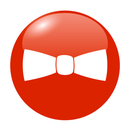 Bow tie, icon vector. Flat design style のイラスト素材