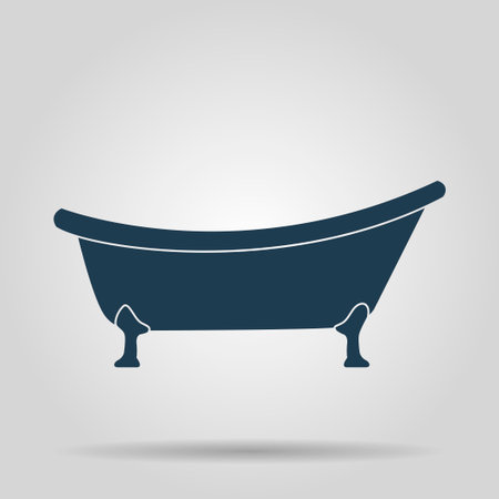 Bathtub Icon. Flat design style eps 10のイラスト素材