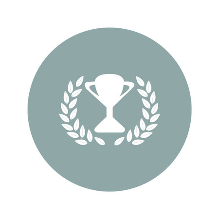 Trophy and awards icon. Flat design styleのイラスト素材