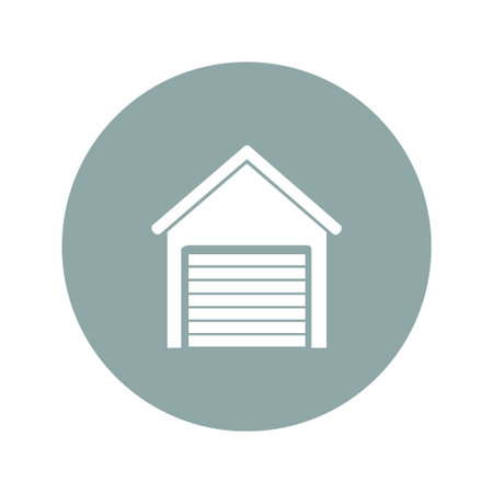 Garage icon. Flat design style eps 10のイラスト素材