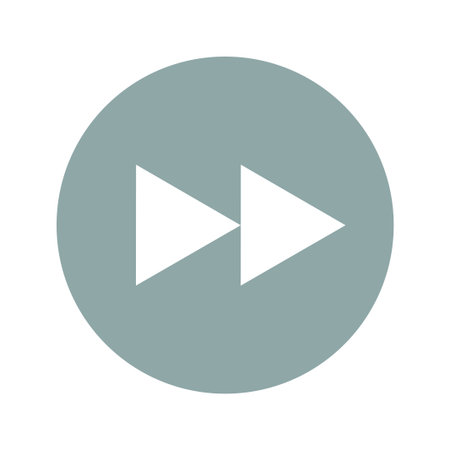 Glossy multimedia icon  forward vector EPS flatのイラスト素材