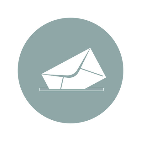 envelope mail symbol. Flat design style. EPS