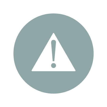 Vector attention sign with exclamation mark icon.のイラスト素材
