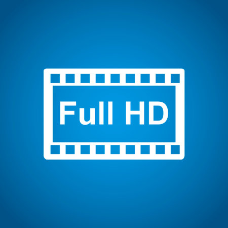 high definition design over. Flat design style. vector illustration.のイラスト素材