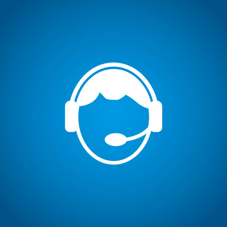 Support icon. Flat vector illustration EPS 10のイラスト素材