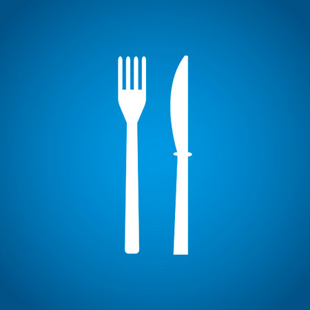 menu with cutlery sign. vector illustration のイラスト素材