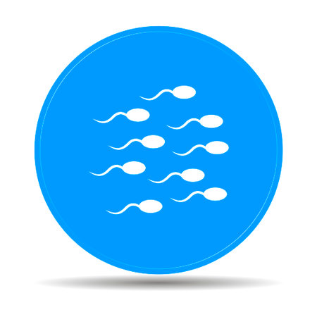 Sperm icon. Flat design style  のイラスト素材
