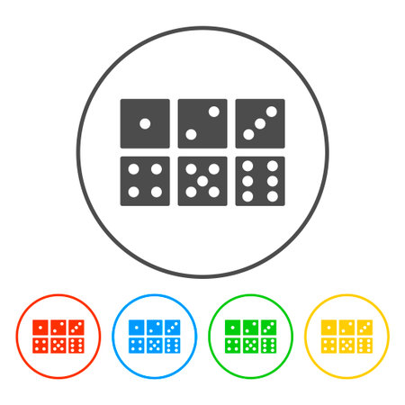 dice icon. Flat design style  のイラスト素材