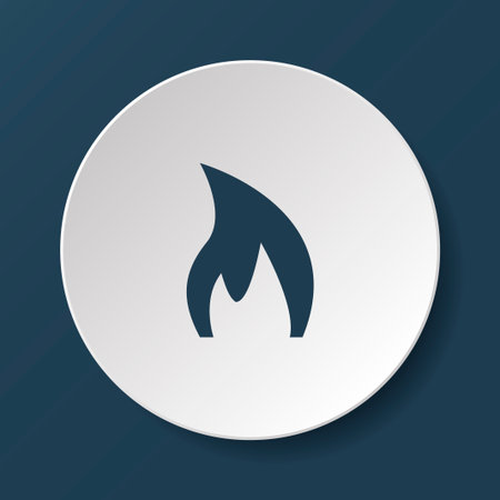 fire icon vector. Flat design style のイラスト素材