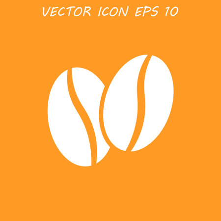 Coffee bean.  Flat design style eps 10のイラスト素材