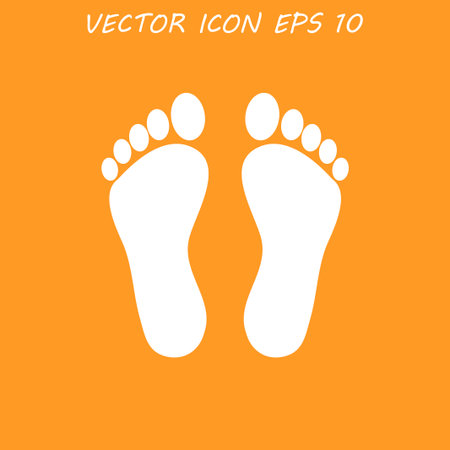 footprint - vector icon. Flat design style eps 10のイラスト素材