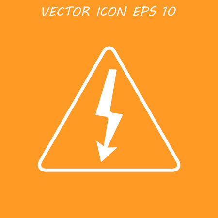 High voltage - Vector illustration. Flat design style eps 10のイラスト素材
