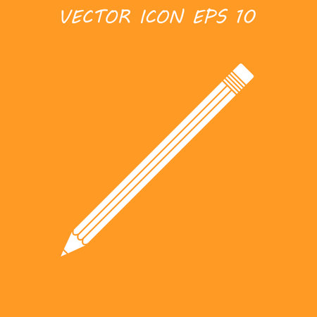 pencil icon. Flat design style eps 10のイラスト素材