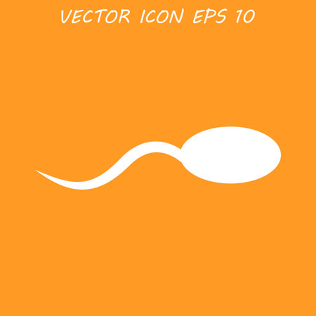 Sperm icon. Flat design style eps 10のイラスト素材