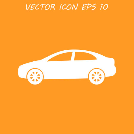 Car icon. Flat design style eps 10のイラスト素材