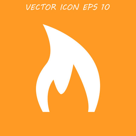 fire icon . Flat design styleのイラスト素材