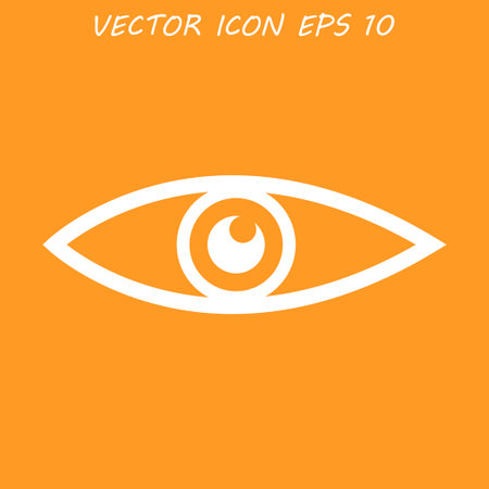 Eye icon. Flat design style のイラスト素材