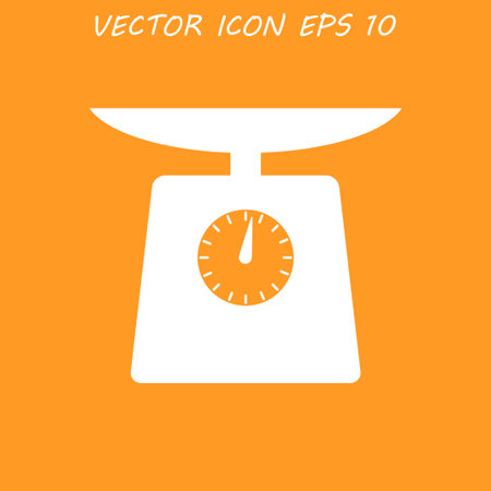 kitchen scale icon . Flat design style のイラスト素材