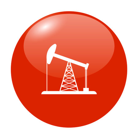 Oil Rig Icon. Flat design style eps 10のイラスト素材