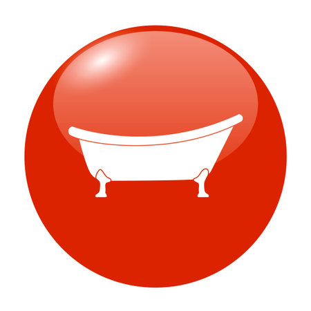 Bathtub Icon. Flat design style eps 10のイラスト素材
