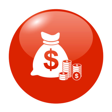 money icon. Flat design style eps 10のイラスト素材