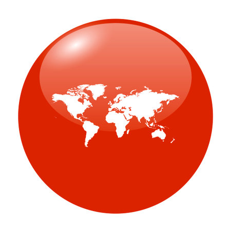 World Map Illustration. Flat design style eps 10のイラスト素材