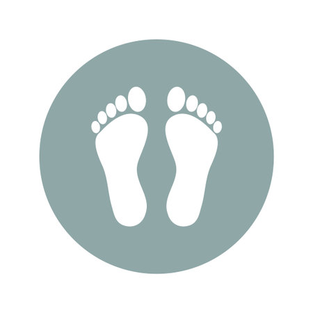 footprint - vector icon. Flat design style eps 10のイラスト素材