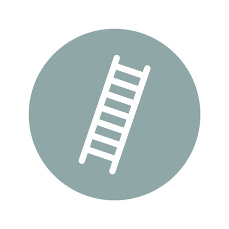 Ladder icon - Vector. Flat design style eps 10のイラスト素材