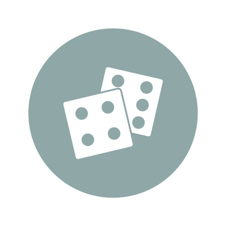 dice icon. Flat design style eps 10のイラスト素材
