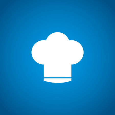 Chef cap  vector icon. Flat design style のイラスト素材