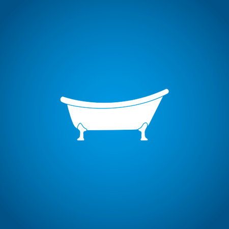 Bathtub Icon. Flat design style のイラスト素材