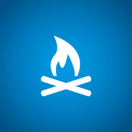 Vector Illustration of a Fire Icon. Flat design style のイラスト素材