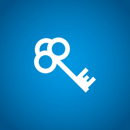 Key vector icon. Flat design style のイラスト素材