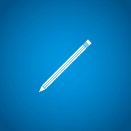 pencil icon. Flat design style のイラスト素材