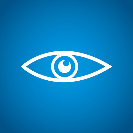 Eye icon. Flat design style のイラスト素材