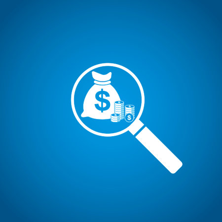 finance analysis icon. Flat design style のイラスト素材