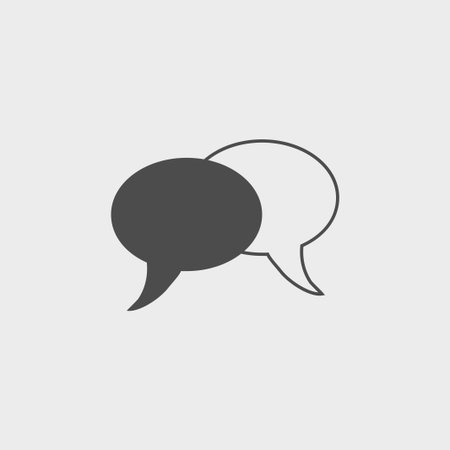 Speech bubbles icon. vector illustration  のイラスト素材